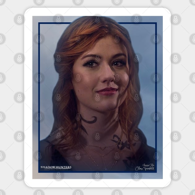 Clary Fairchild - Season Two Poster - Shadowhunters Sticker by vickytoriaq